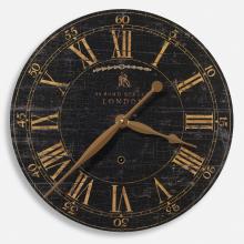 Uttermost 06029 - Uttermost Bond Street 18&#34; Black Wall Clock