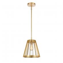 ELK Home 82105/1 - Open Louvers 10&#39;&#39; Wide 1-Light Pendant - Champagne Gold
