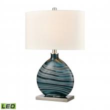 ELK Home H0019-8555-LED - Portview 22&#39;&#39; High 1-Light Table Lamp - Teal - Includes LED Bulb
