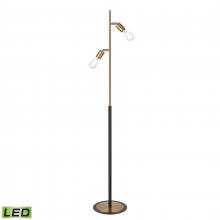 ELK Home S0019-9564-LED - Kelston 62&#39;&#39; High 2-Light Floor Lamp - Matte Black - Includes LED Bulbs