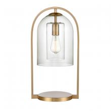 ELK Home S0019-9579 - Bell Jar 20&#39;&#39; High 1-Light Desk Lamp - Aged Brass