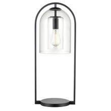 ELK Home S0019-9580 - Bell Jar 28&#39;&#39; High 1-Light Desk Lamp - Matte Black