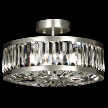 Fine Art Handcrafted Lighting 815740ST - Crystal Enchantment 16&#34; Round Semi-Flush Mount